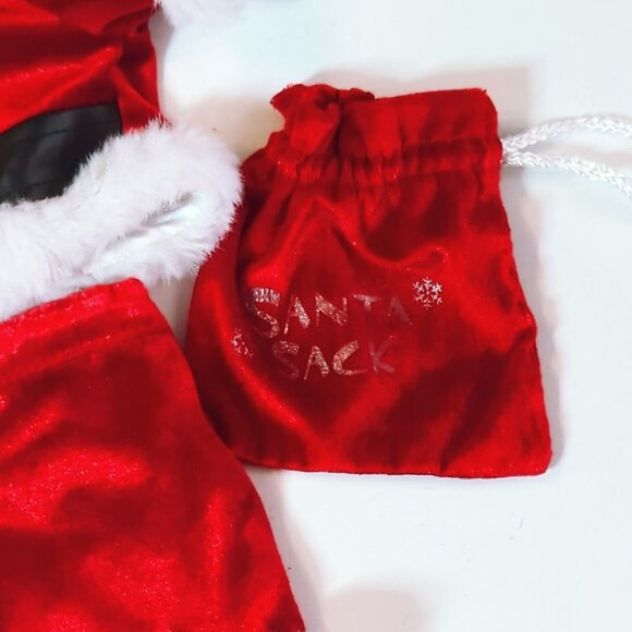 Build-A-Bear Workshop Holiday Christmas Santa Outfit Toy Sack For Plush Dolls - Picture 4 of 4